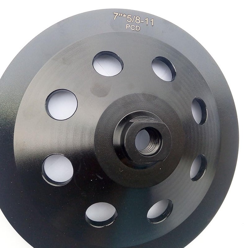 XINGXIN 7" inch PCD Grinding Wheel 9 Segments for Remove Epoxy Glue Mastic Paint and Concrete Floor Surface Coating with 5/8"-11 Thread - Image 4